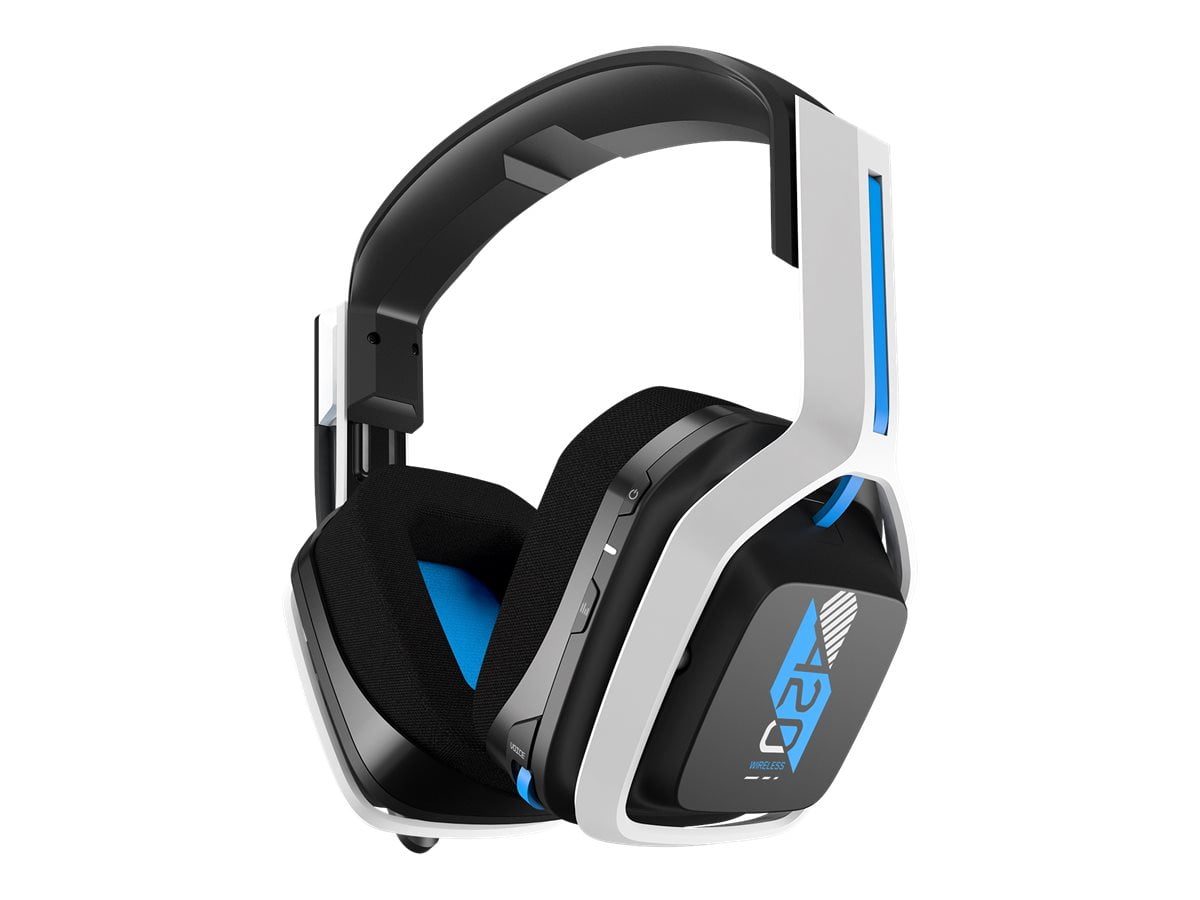 ASTRO - Gaming A20 Wireless Headset Gen 2 for Playstation 5, Playstation 4, PC & Mac - White/Blue - Serious Techies