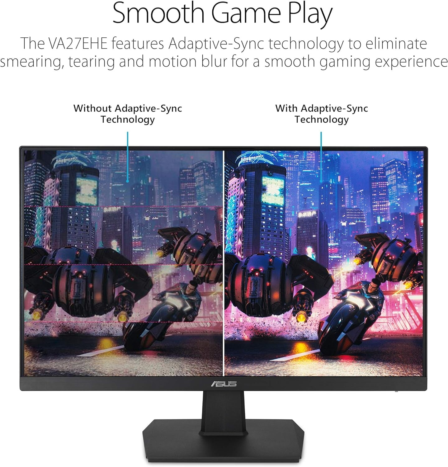 ASUS - 27" Eye Care Monitor VA27EHE Full HD, IPS, Frameless, 75Hz, Low Blue Light - Serious Techies