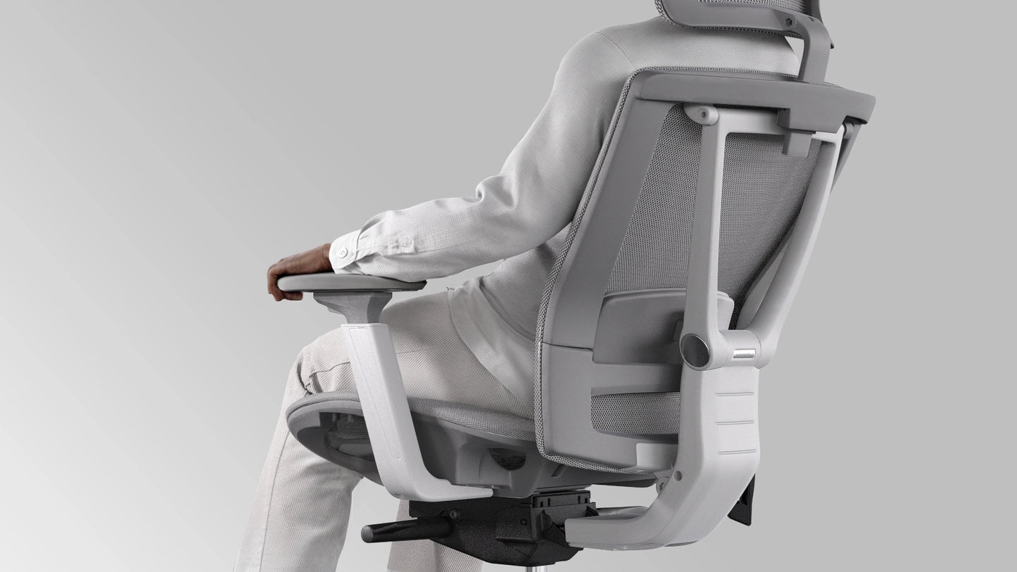 Autonomous - ErgoChair Pro Office Chair Lumbar Support Cool Gray - Mesh - Serious Techies