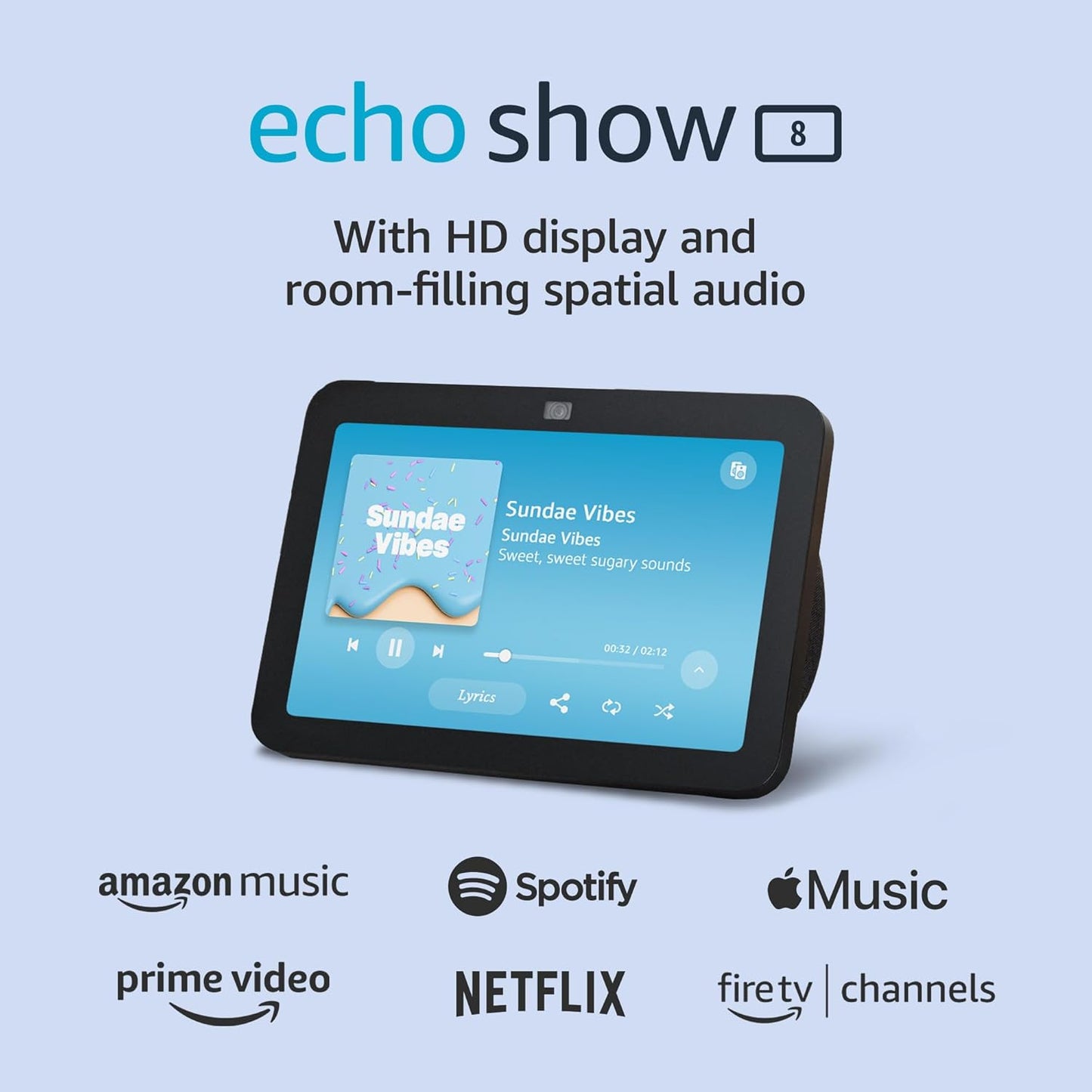 Amazon - Echo Show 8 (Newest Model), with Spatial Audio, Smart Home Hub, and Alexa, Charcoal - Serious Techies