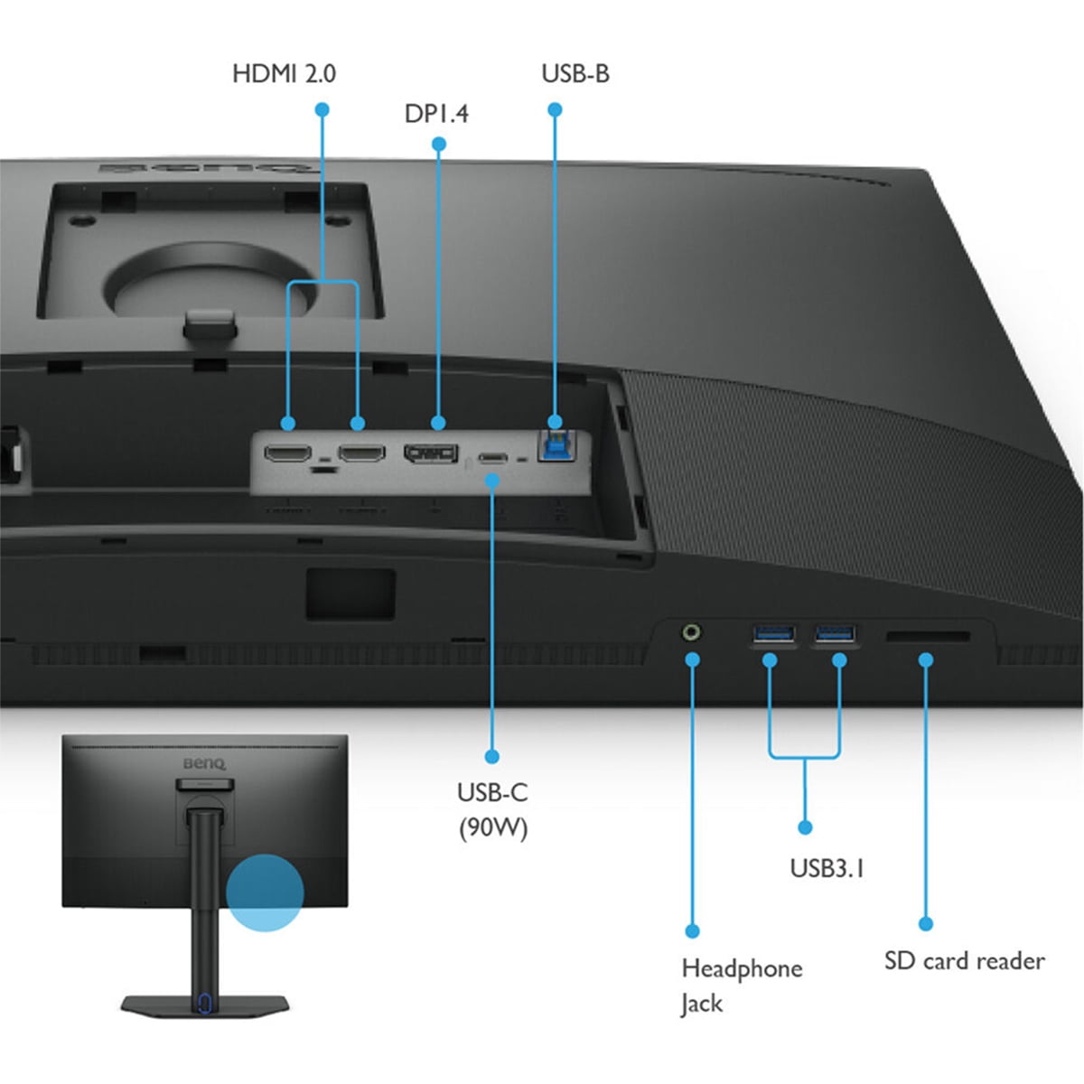 BenQ - SW272U 27" 16:9 4K UHD Adobe RGB Photovue Photographer IPS LED HDR Monitor - Serious Techies