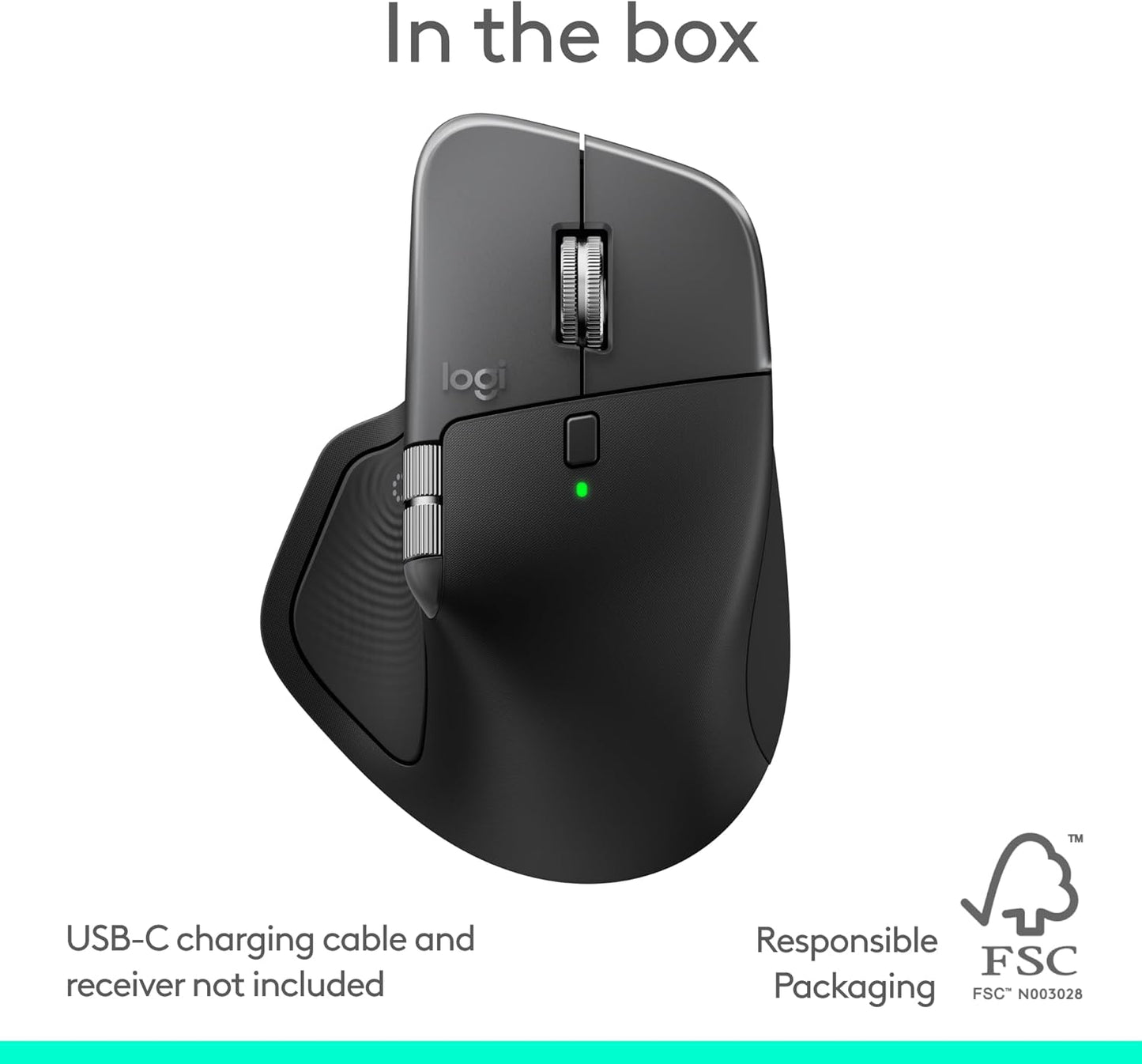 Logitech - MX Master 4 for Mac, Ergonomic Bluetooth Mouse with Advanced Performance Haptic Feedback, Ultra-Fast Scrolling, USB-C Charging, Macos, Ipados, Windows - Space Black - Serious Techies
