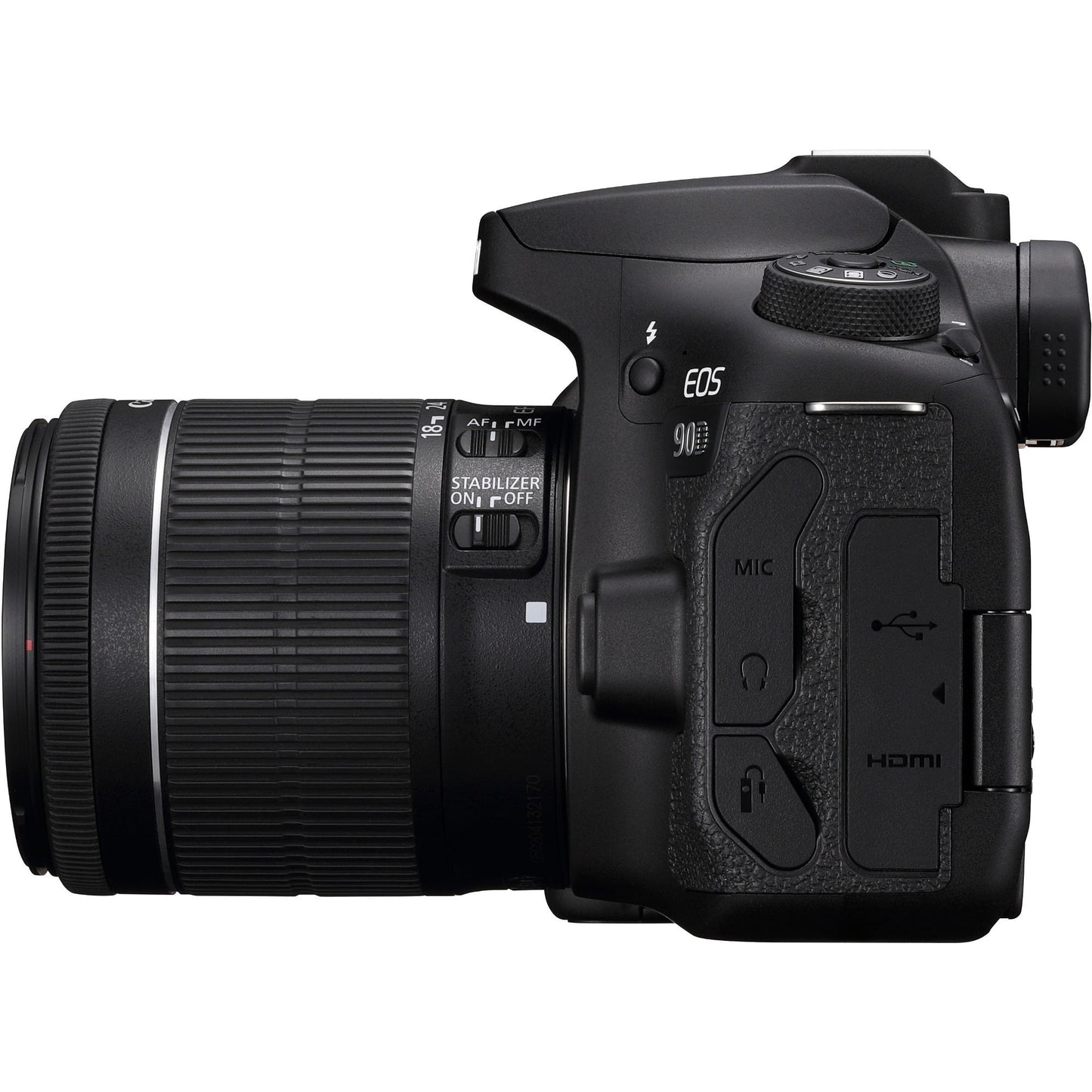 Canon - EOS 90D - Digital Camera - SLR - 32.5 MP - 4K / 30 Fps - 7.5X Optical Zoom EF-S 18-135Mm IS USM Lens - Wi-Fi, Bluetooth - Serious Techies
