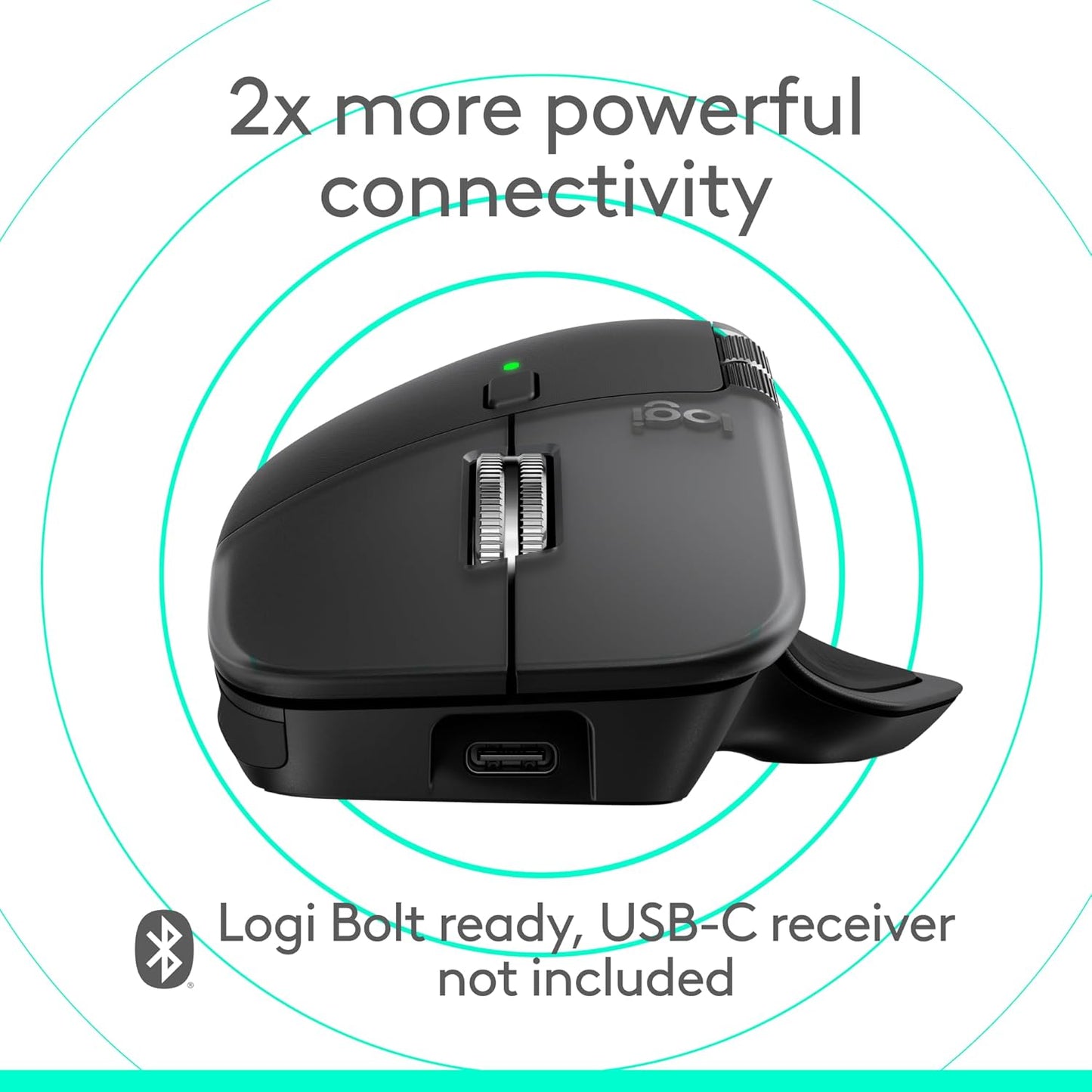 Logitech - MX Master 4 for Mac, Ergonomic Bluetooth Mouse with Advanced Performance Haptic Feedback, Ultra-Fast Scrolling, USB-C Charging, Macos, Ipados, Windows - Space Black - Serious Techies
