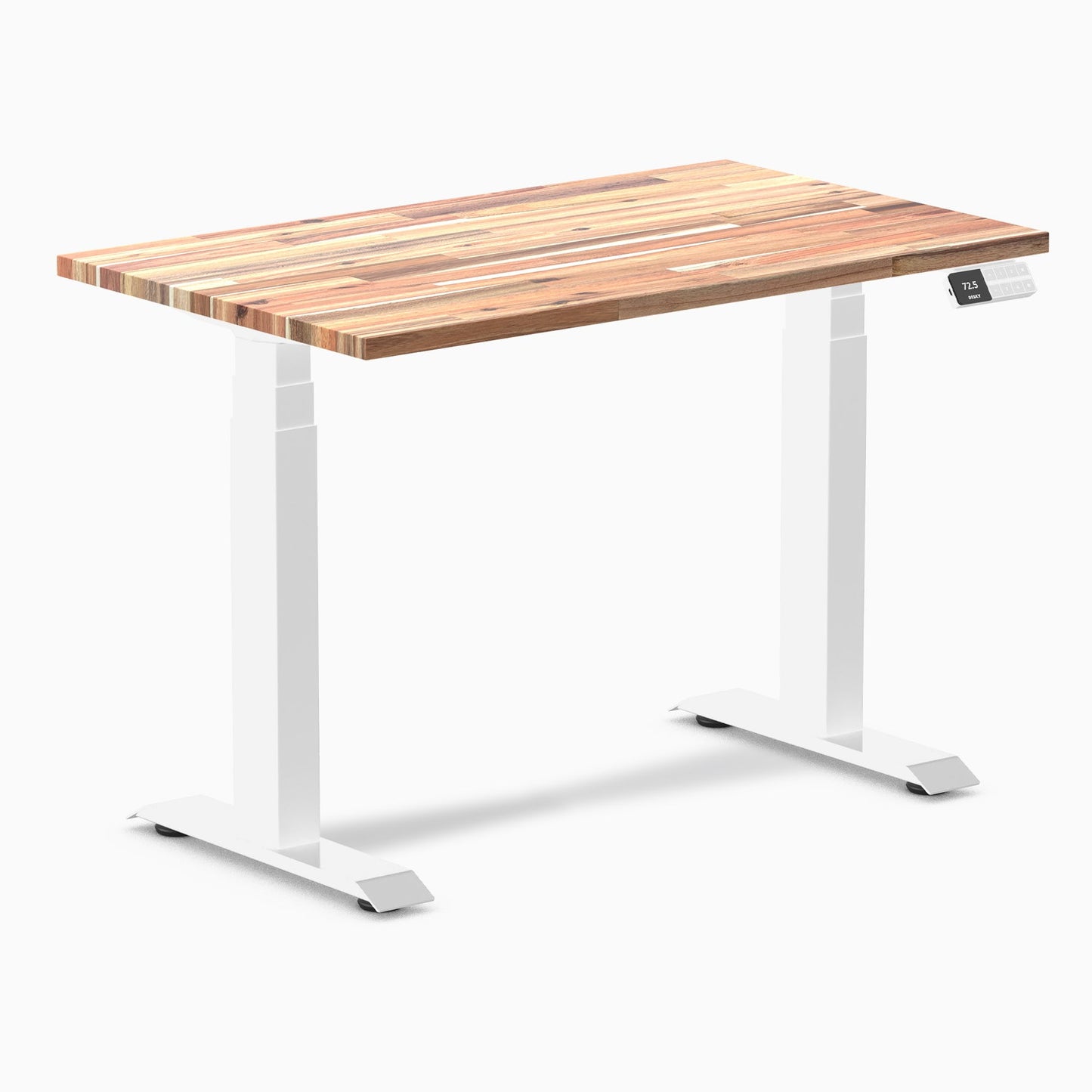 Desky - Dual Mini Softwood Sit Stand Desk - Acacia / 32" X 20" / Space Gray - Serious Techies