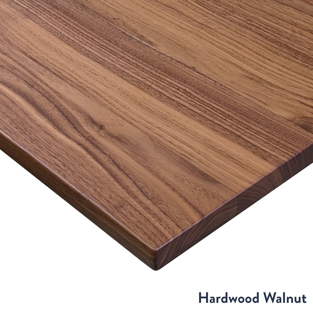 Desky - Zero Hardwood L-Shape Office Desk - Pheasant wood / 60 X 30 X 62 X 20 Inches / Gray - Serious Techies