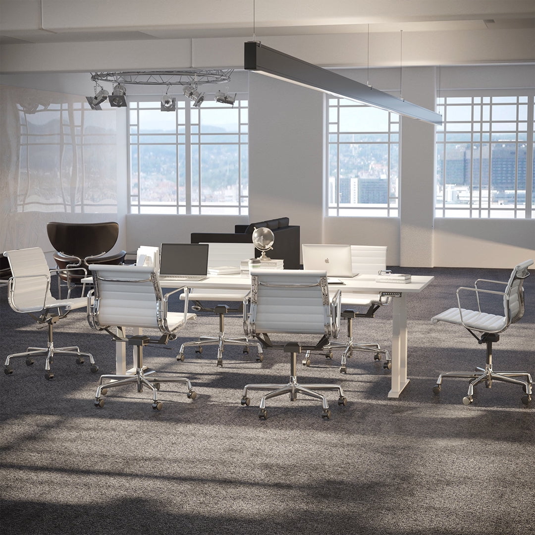 Desky - Quad Sit Stand Desk Frame - White - Serious Techies