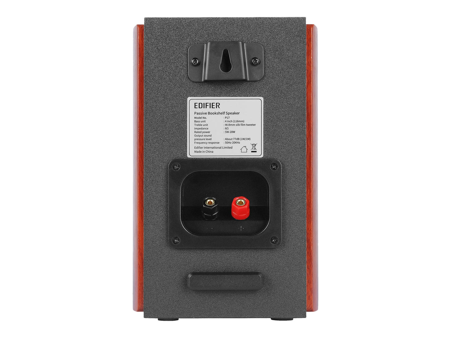Edifier - P17 Passive Bookshelf Speakers - 2-Way Speakers with Built-In Wall-Mount Bracket - Serious Techies