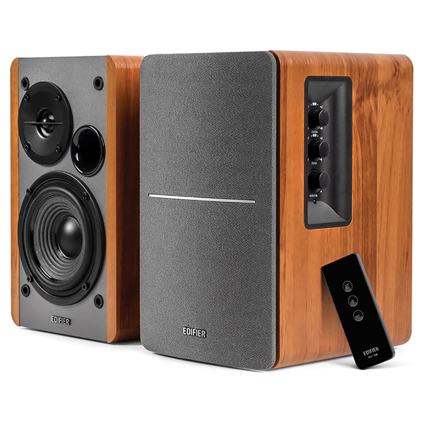 Edifier - R1280T Powered Bookshelf Speakers - 2.0 Active near Field Monitors - Studio Monitor Speaker - Wooden Enclosure - 42 Watts RMS _ Serious Techies