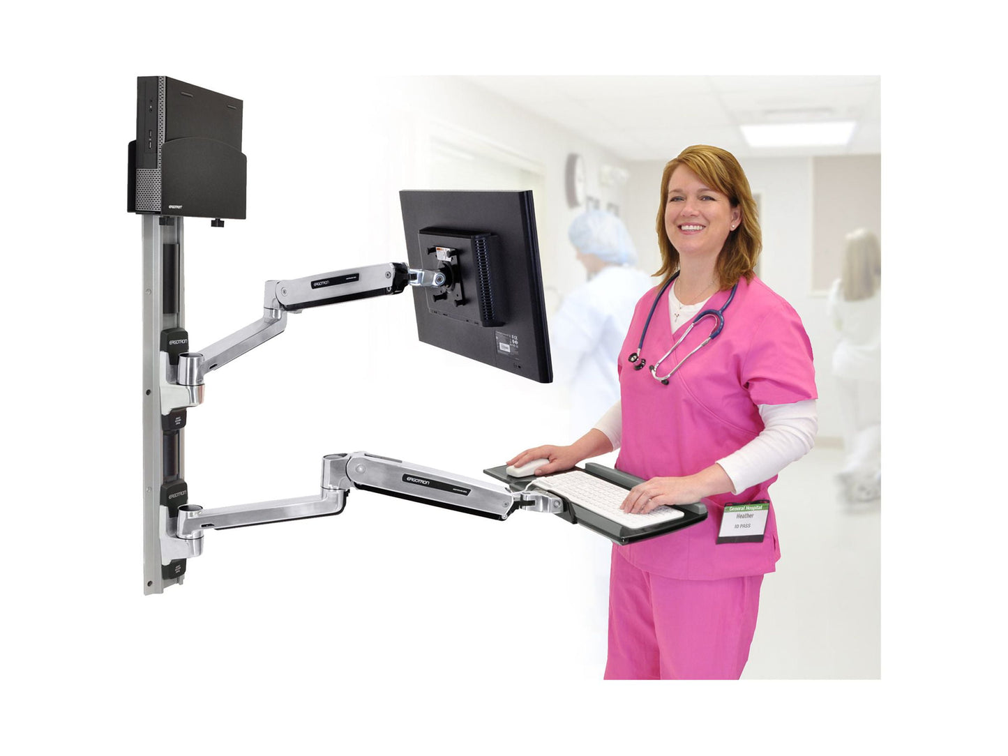 Ergotron - 45-359-026 LX Sit-Stand Wall Mount System - Serious Techies