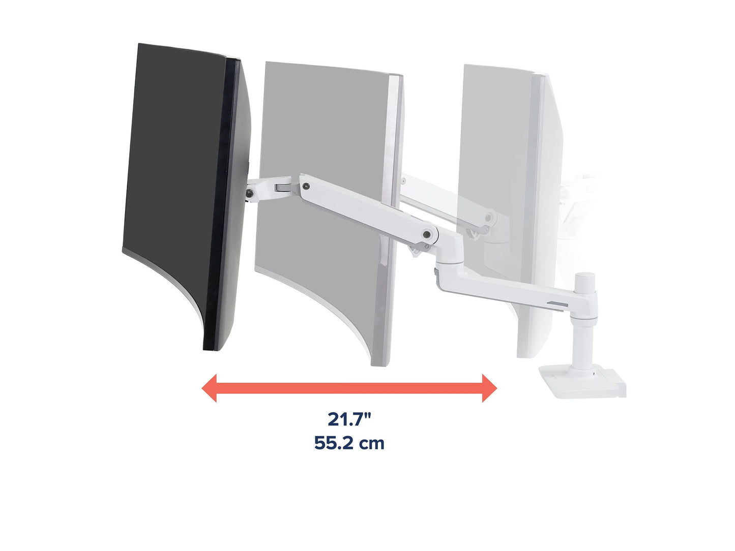 Ergotron - Desk Mount for LCD Monitor White 45626216- Serious Techies