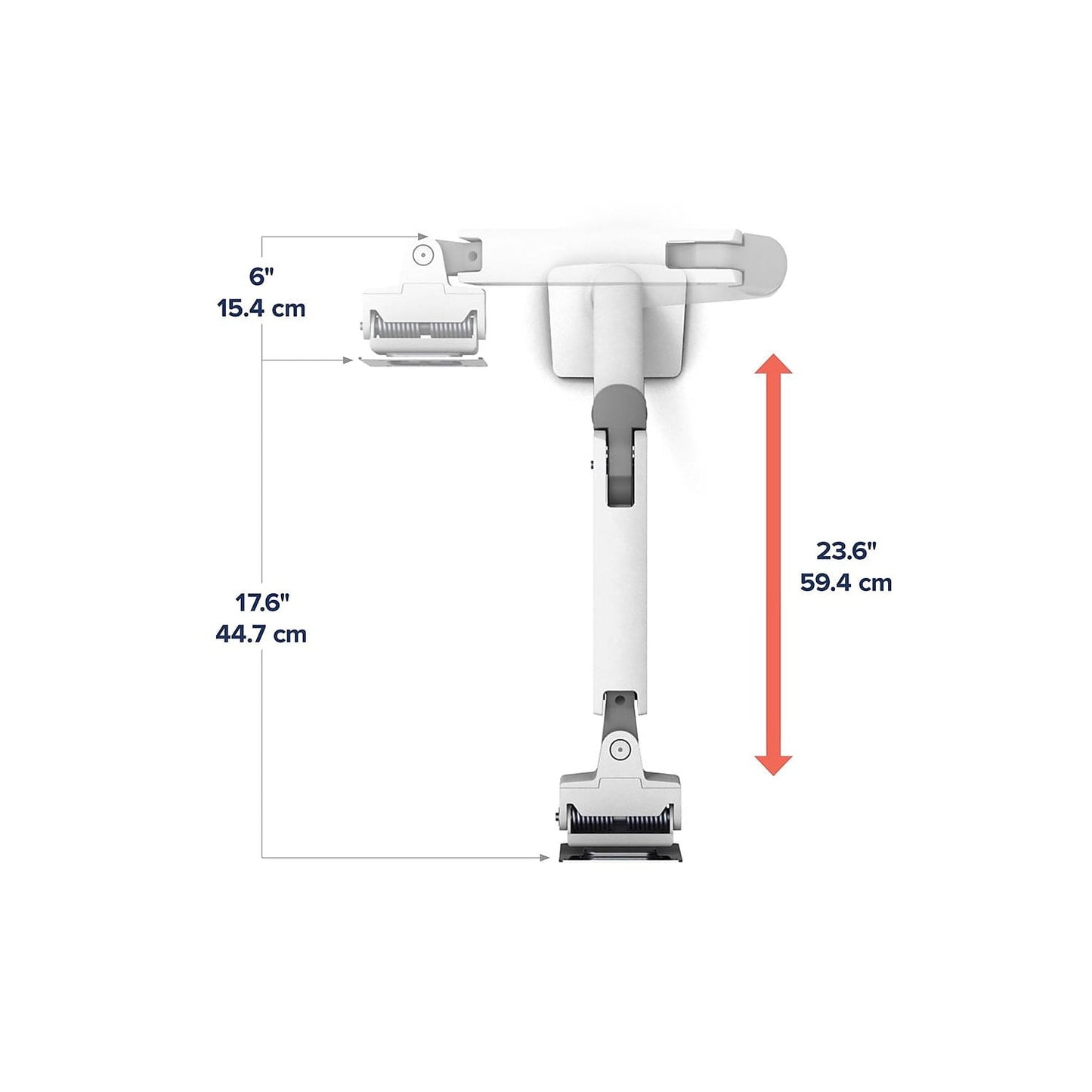 Ergotron - HX Desk Monitor Adjustable Single Arm with HD Pivot 49" Screen Support White (45-647-216) - Serious Techies