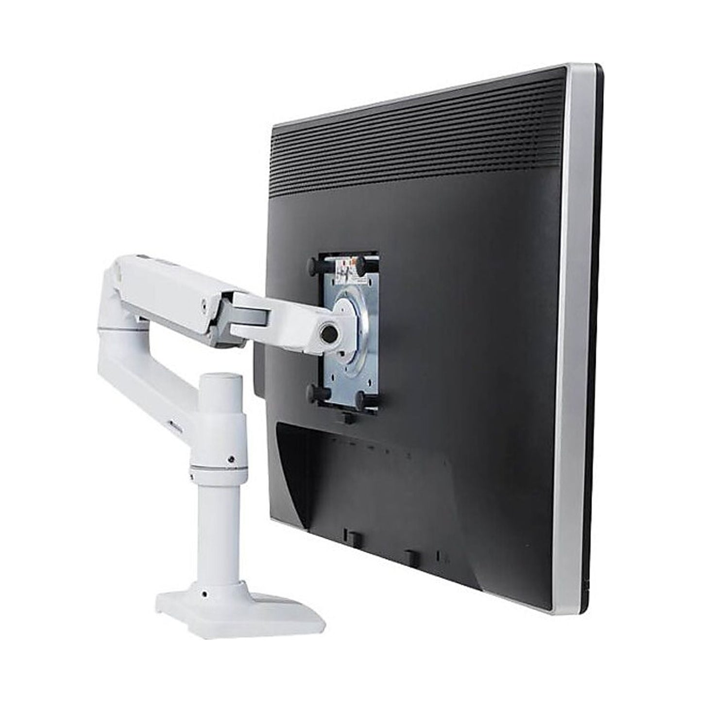 Ergotron - LX Adjustable Desk Mount LCD Monitor Mounting Arm 32" Screen Support White (45-490-216) - Serious Techies