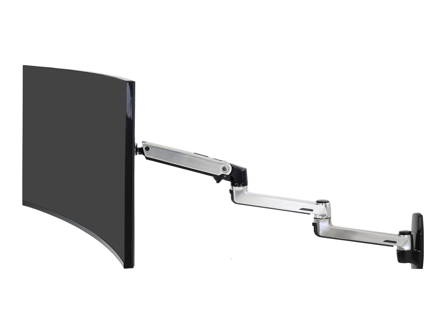 Ergotron - LX Extension for LX Arm (Polished Aluminum) - Serious Techies