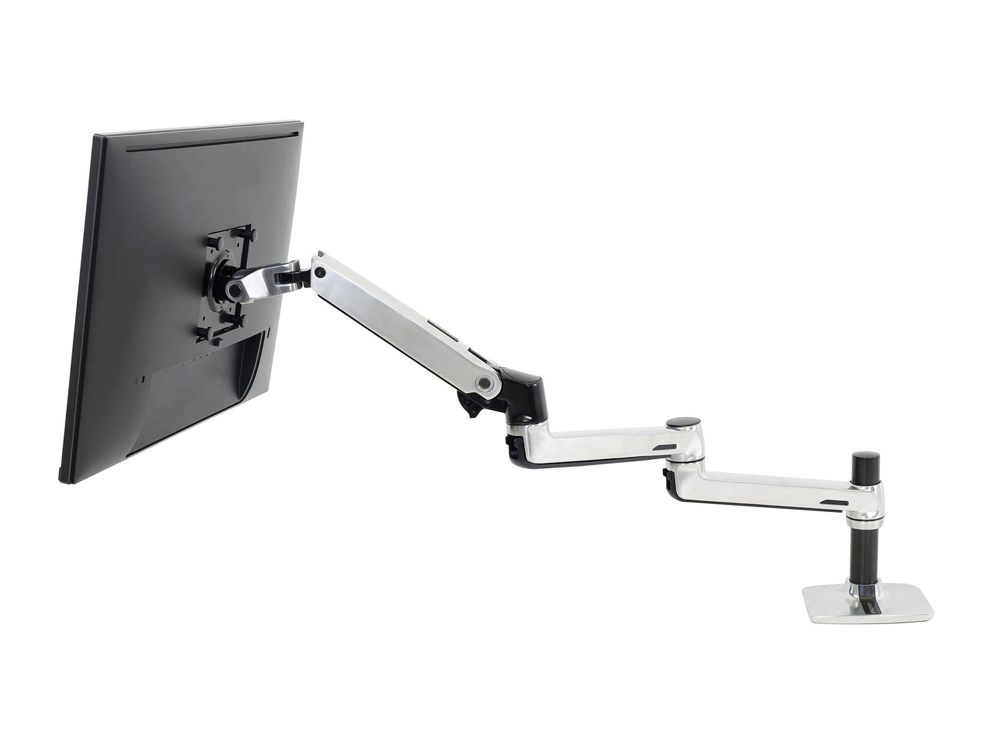 Ergotron - LX Extension for LX Arm (Polished Aluminum) - Serious Techies
