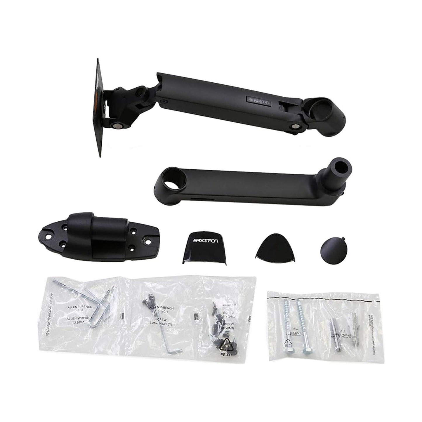 Ergotron - Wall Mount for Monitor Matte Black 45243224 - Serious Techies