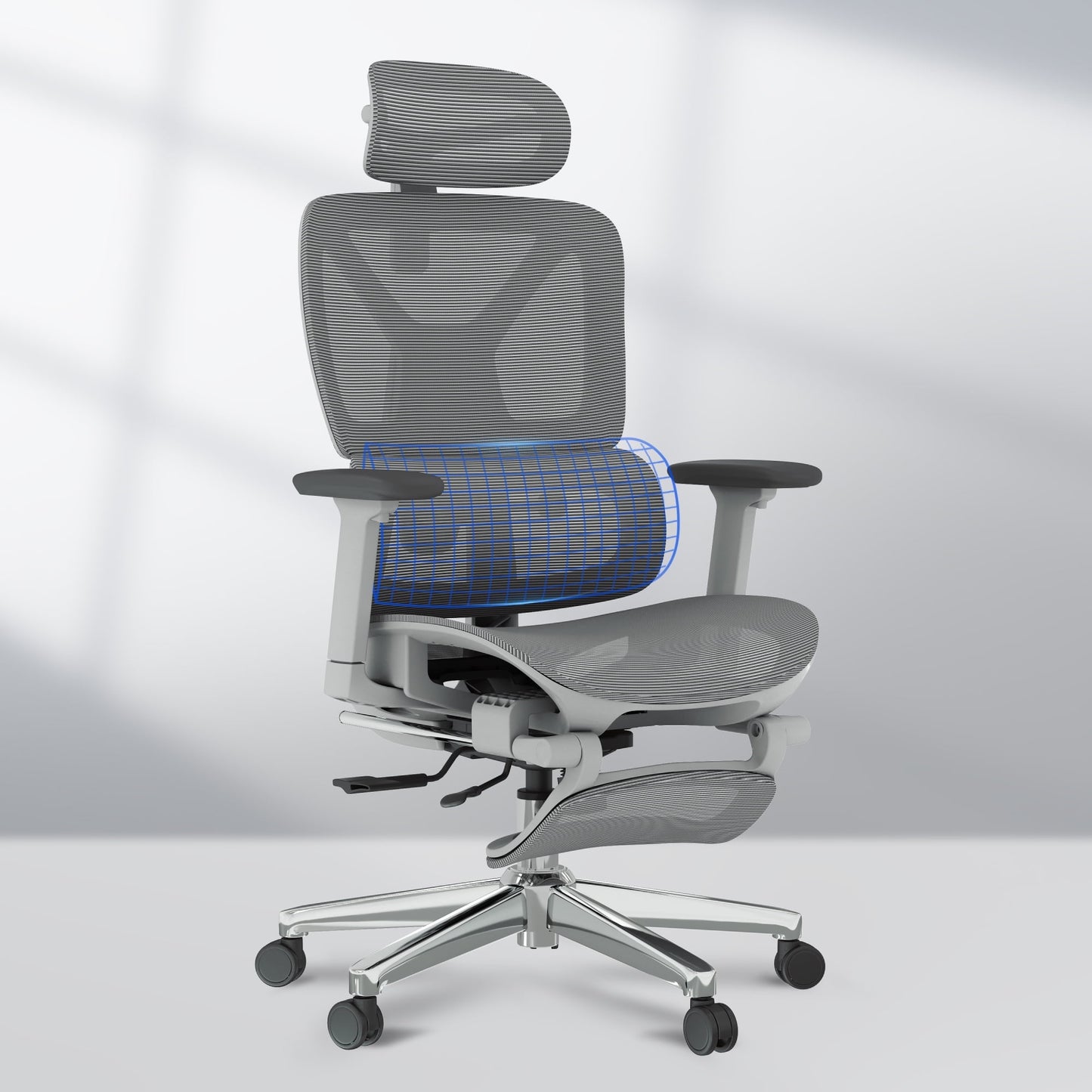 FLEXISPOT - Premium Ergonomic Office Chair - Adjustable 3D Armrests, Dynamic Lumbar Support, Recline & Tilt Function, Mesh Seat, for Home & Office Use, OC4-SD - Serious Techies