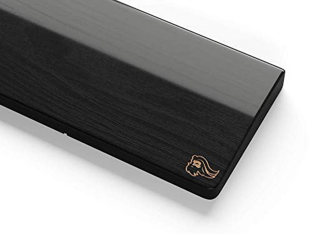 Glorious - Wooden Wrist Rest - Compact - Onyx/Black - Mechanical Keyboards Wood Ergonomic Palm Rest| 12X4 Inches/19Mm Thick (GV-75-DARK) - Serious Techies
