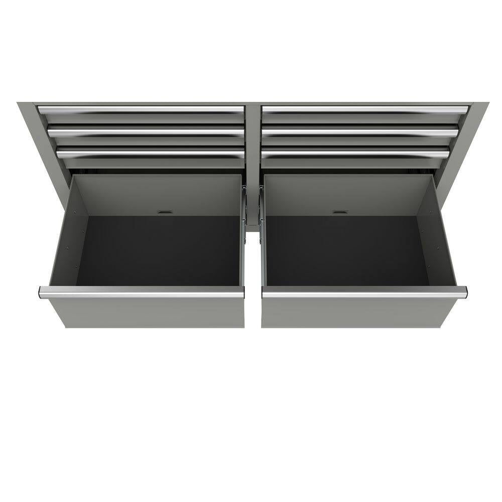 HUSKY - Tool Storage 46 In. W Gloss Gray Mobile Workbench Cabinet - Serious Techies