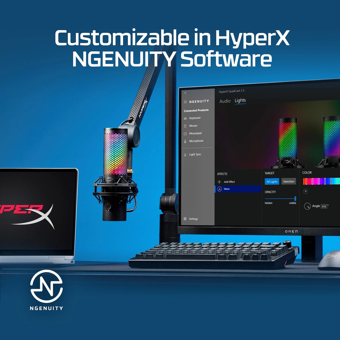 HyperX - QuadCast 2 S - RGB USB Microphone - Serious Techies