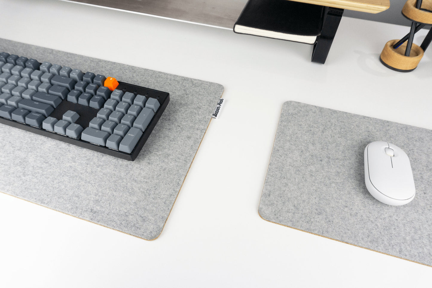BeaverPeak - Felt and Cork Desk Mat, Wool and Cork Desk Mat, Anti-Microbial Wool Desk Pad, anti Slip Cork Layer, Merino Wool Laptop Mat, Made in Canada - Serious Techies