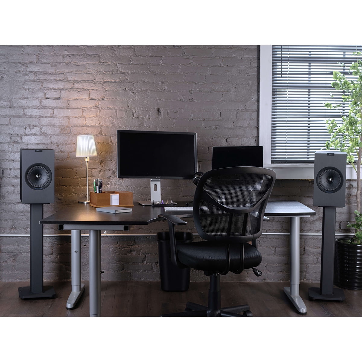 Kanto - SX22 22" Tall Fillable Speaker Stands with Isolation Feet - Pair (Black) - Serious Techies