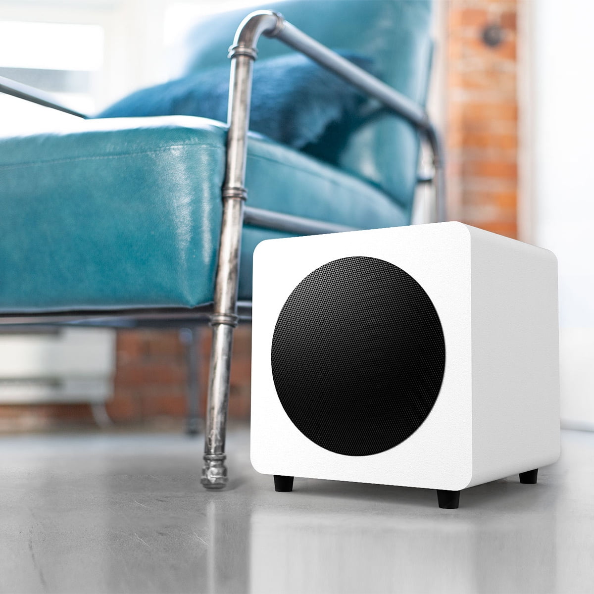 Kanto - SUB8 8-Inch Sealed Powered Subwoofer (Matte White) - Serious Techies