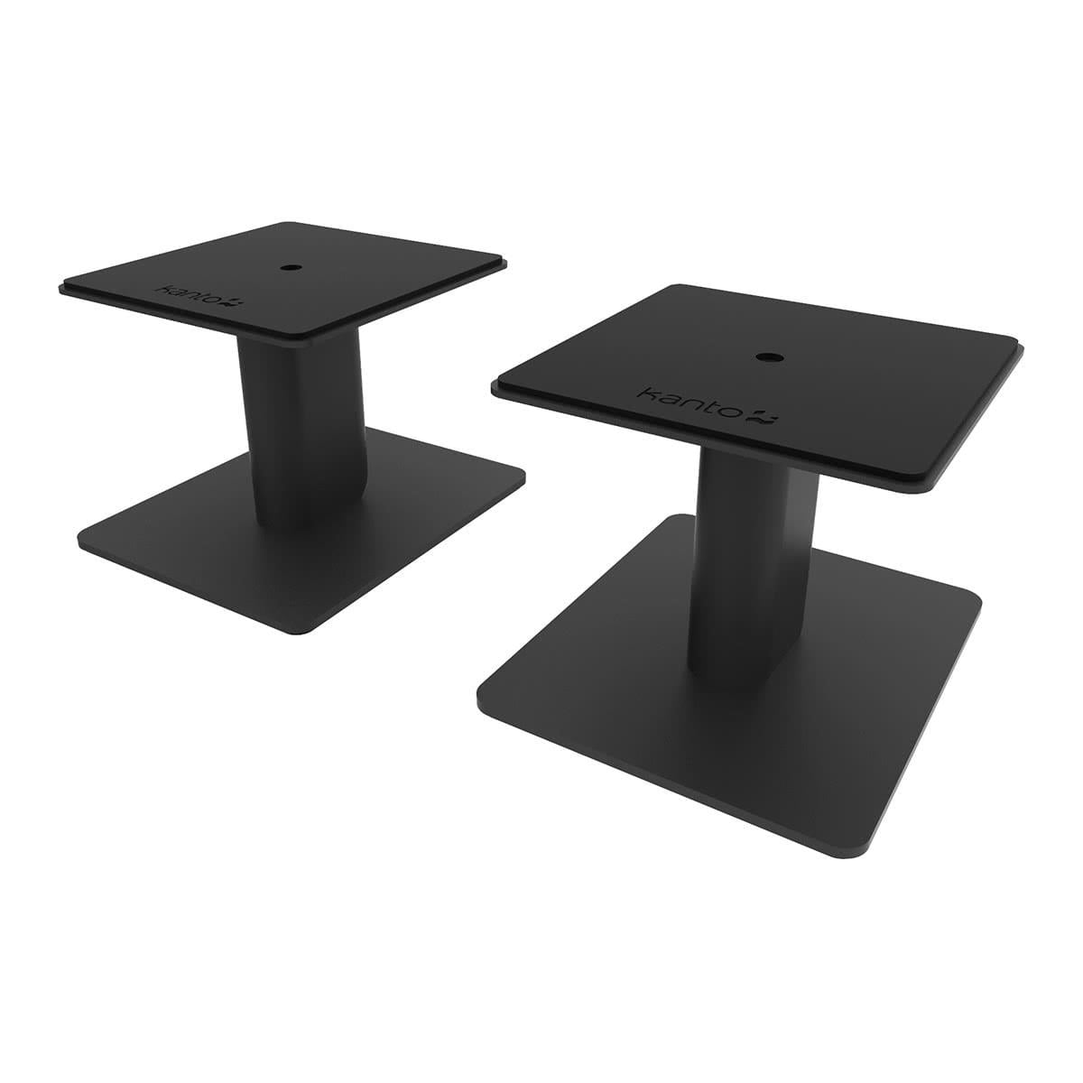 Kanto - SP6HD 6" Universal Desktop Speaker Stands with Rotating Top Plates and Cable Management - Pair (White) - Serious Techies