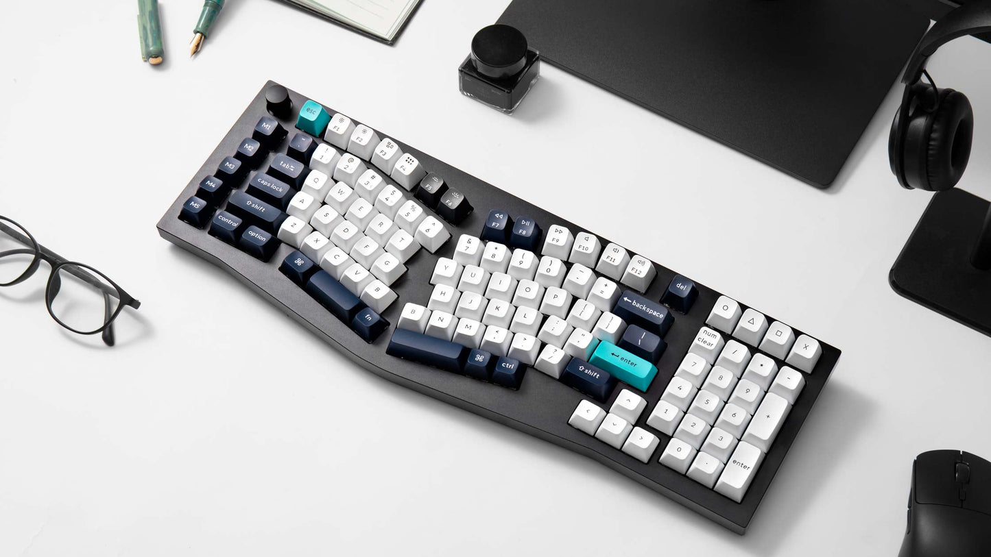 Keychron - Q13 Max Alice Layout QMK Wireless Custom Ergonomic Mechanical Keyboard with Bt5.2/2.4Ghz/Usb-C, Hot Swappable PBT Keycaps, RGB Backlight, Banana Switch & Knob for Macos & Windows, Linux - Serious Techies