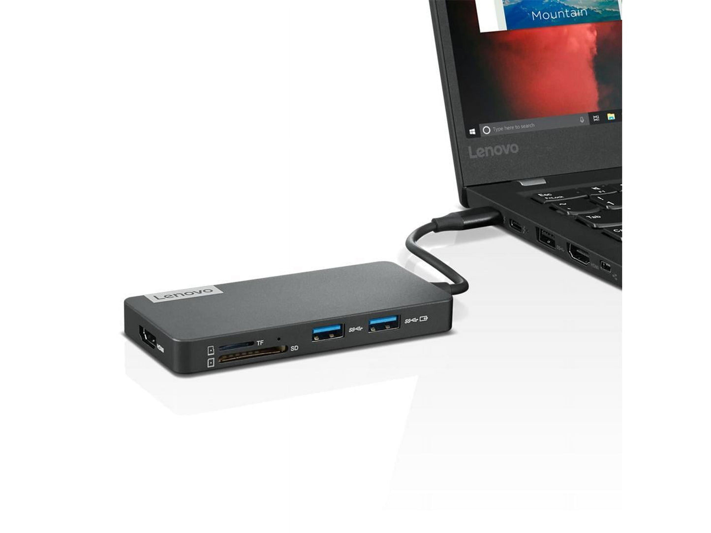Lenovo - USB-C 7-In-1 Laptop Docking Station, Retail Packaging, with Accessories Included - Serious Techies