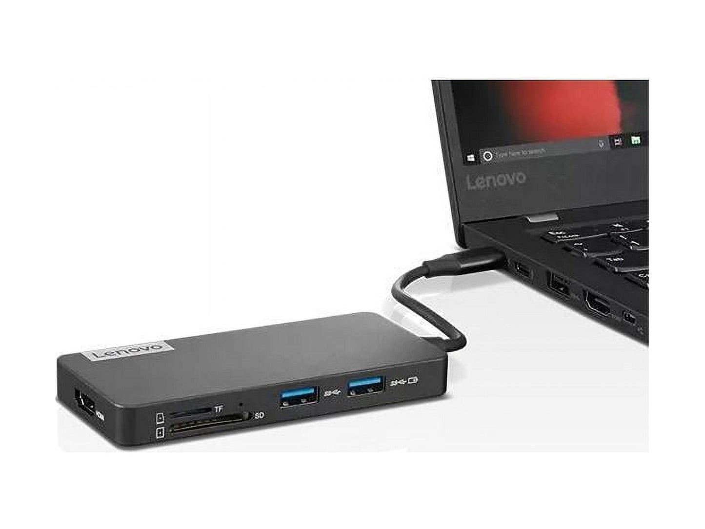 Lenovo - USB-C 7-In-1 Laptop Docking Station, Retail Packaging, with Accessories Included - Serious Techies
