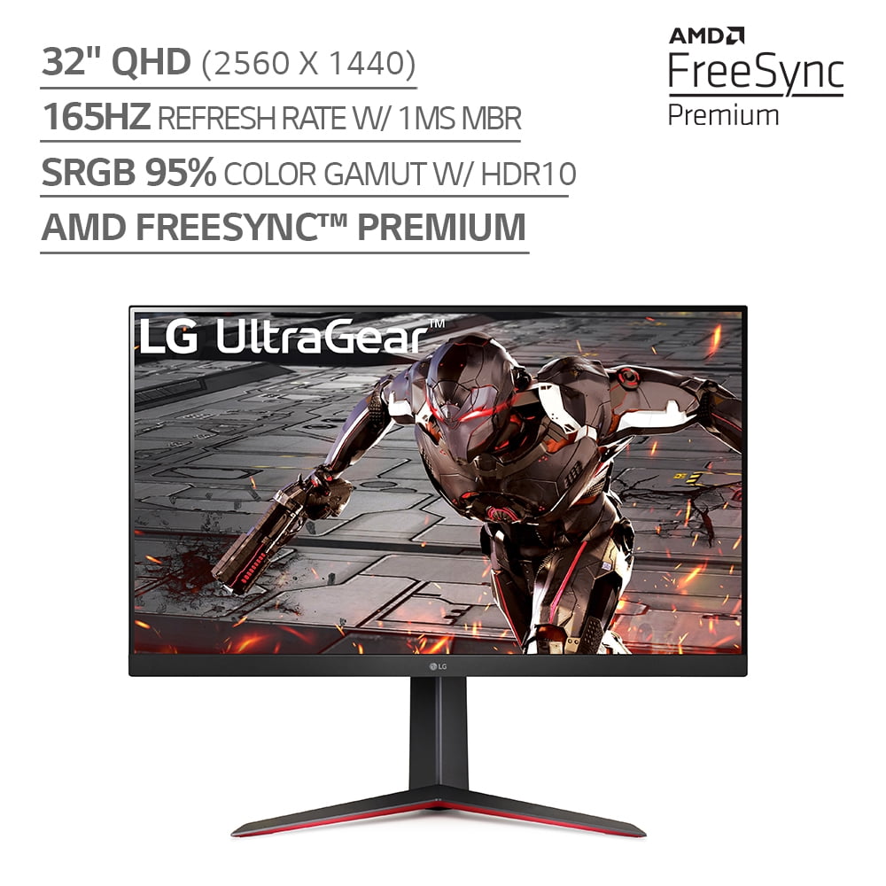 LG - 32" Ultra-Gear QHD (2560 X 1440) Gaming Monitor, 165Hz, 1Ms, Black 32Gn600-B.Aus, New - Serious Techies