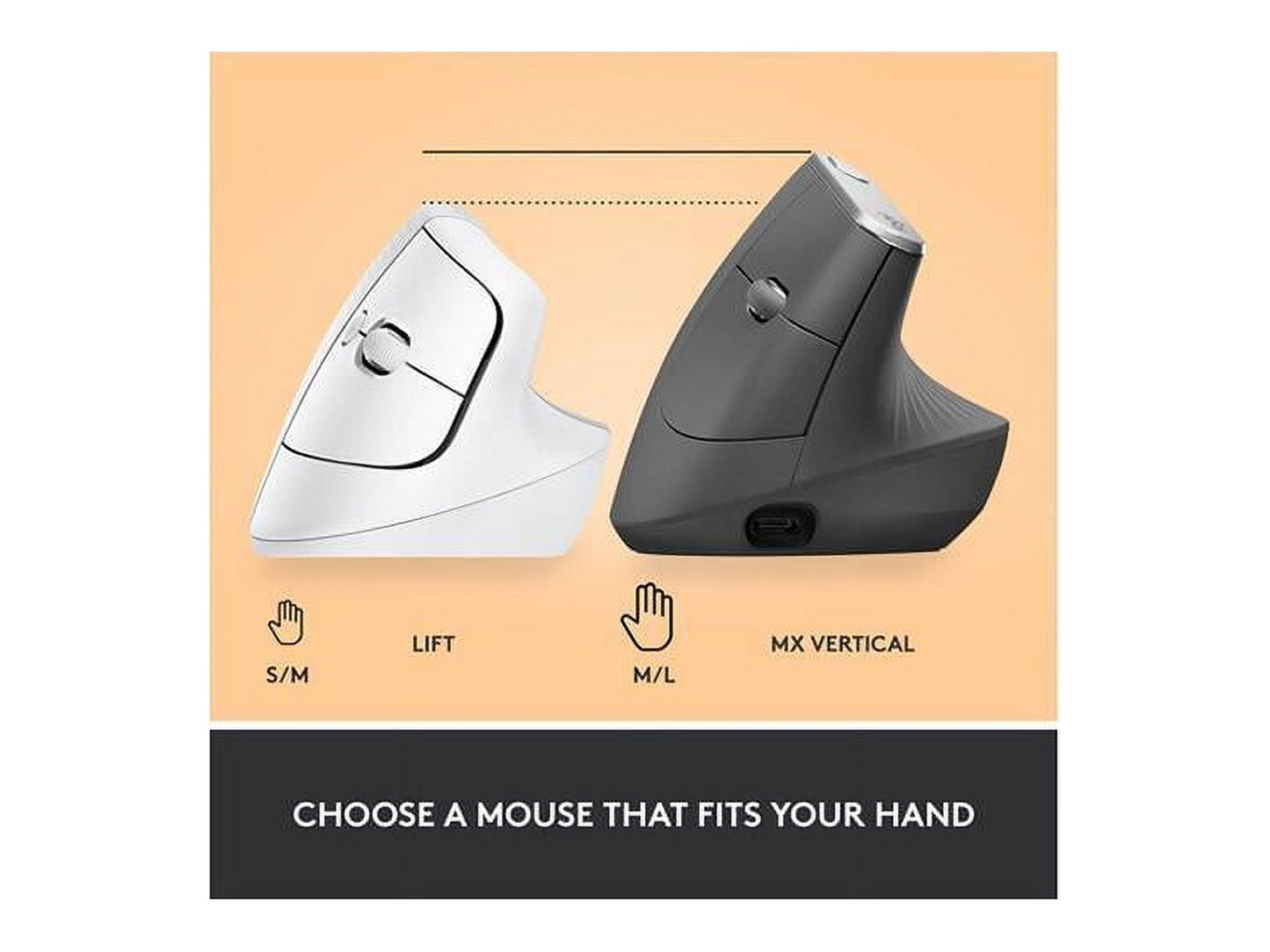 Lift Vertical Ergonomic Mouse, Wireless, Bluetooth or Logi Bolt USB Receiver, Quiet Clicks, 4 Buttons, Compatible with Windows/Macos/Ipados, Laptop, PC - off White - Serious Techies