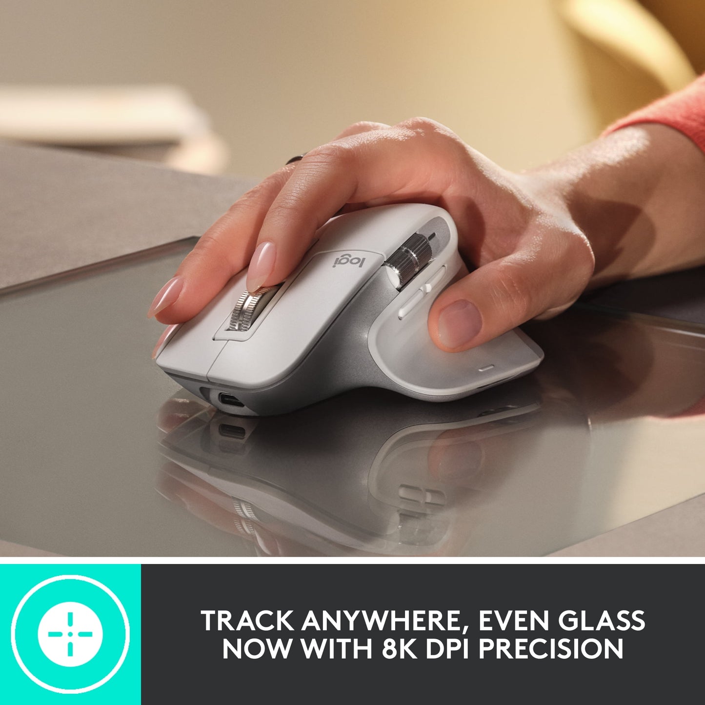 Master Series MX Master 3S Performance Wireless Mouse, Usb-A to USB-C, Pale Gray - Serious Techies
