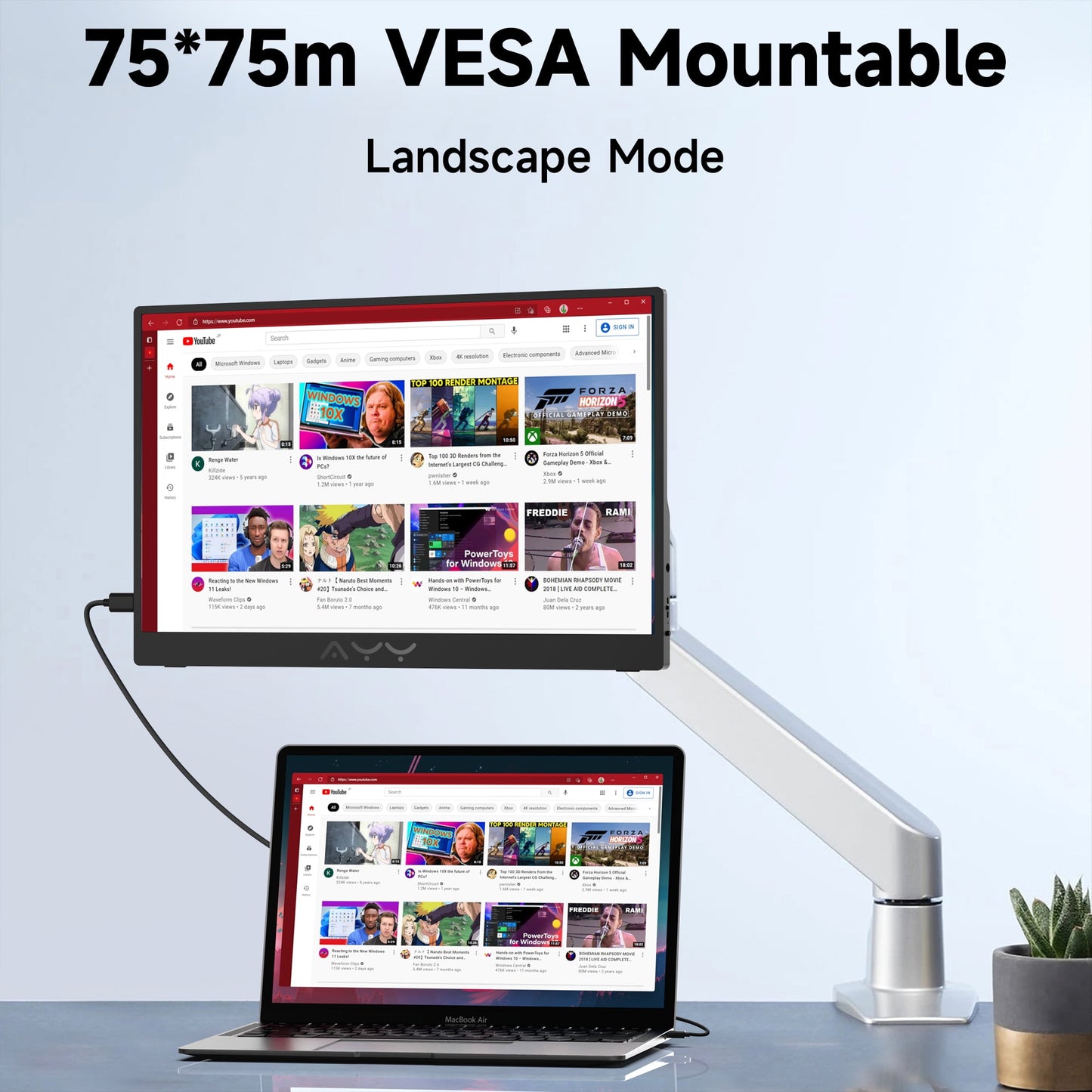 mayceyee - Portable Monitor for Laptop 15 Inch,Fhd 1080P USB C Travel Monitor External IPS HDMI for Computer, Second Display Screen Extender with Kickstand for PC Phone Switch PS4/5 - Serious Techies