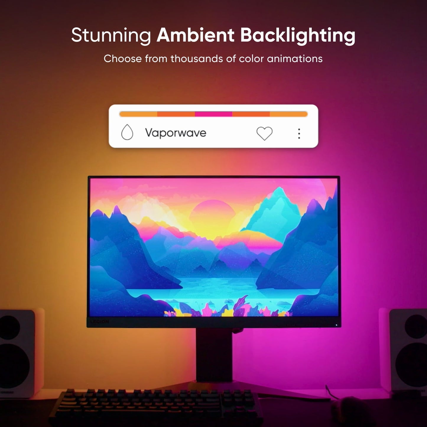 Nanoleaf - 32" PC Screen Mirror LED Lightstrip for Monitors (1 Piece Unit) - Serious Techies