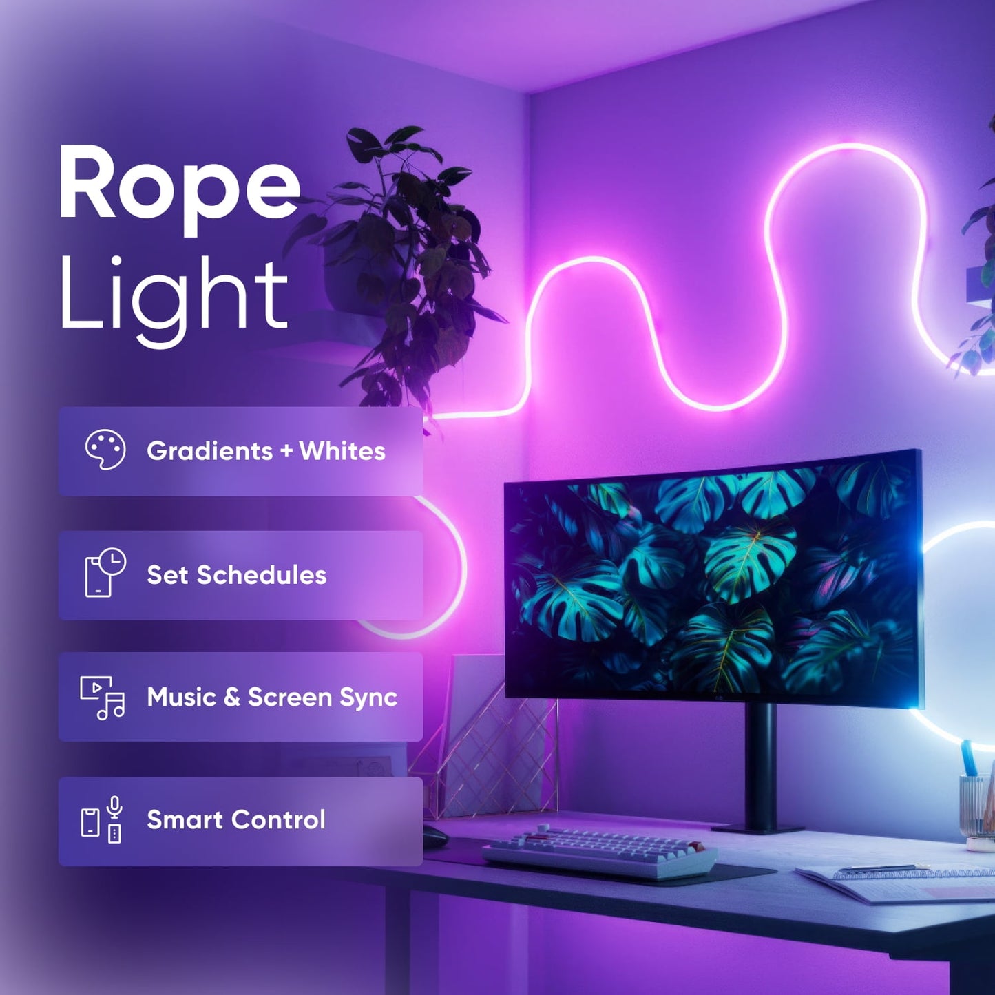 Nanoleaf - Essentials Matter LED Rope Light, Multicolor Lightstrip, 5M (16.4Ft), Indoor - Serious Techies