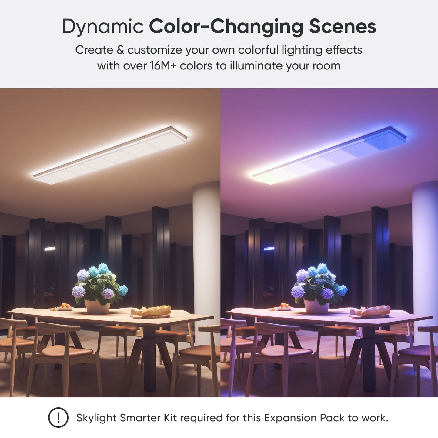 Nanoleaf - Skylight Expansion Pack (1Pk) – Smart LED Modular Color-Changing Ceiling Light - Serious Techies