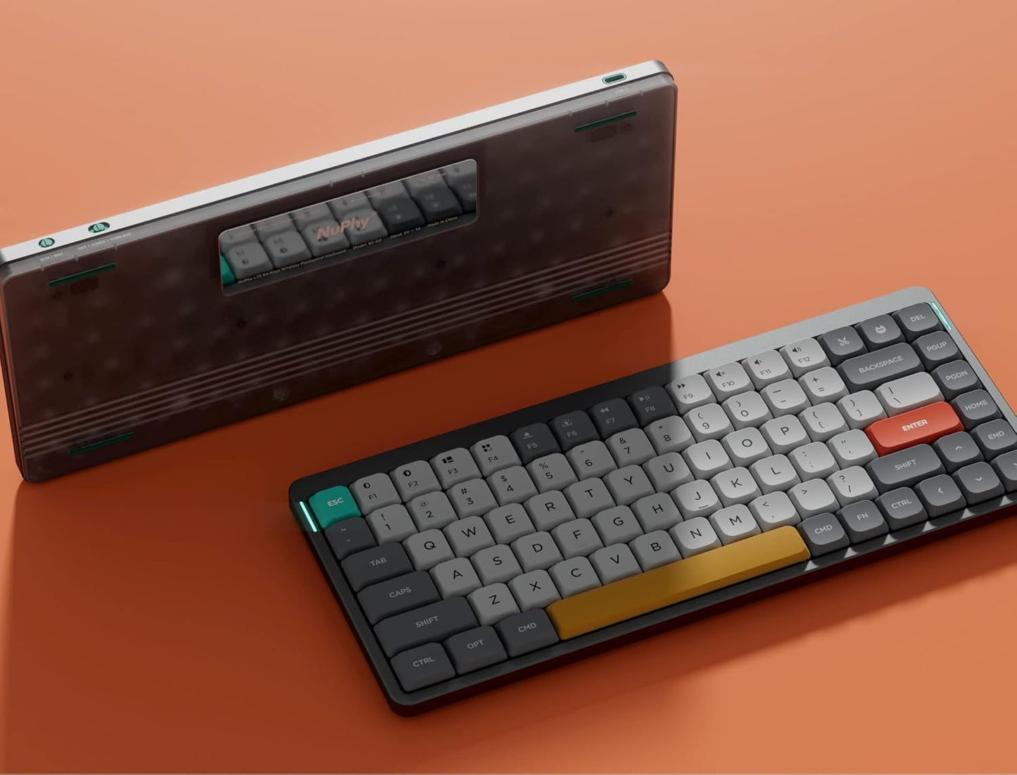 Nuphy - Air75 Mechanical Keyboard, 75% Low Profile Wireless Keyboard, Supports Bluetooth 5.0, 2.4G and Wired Connection, Compatible with Windows and Mac OS Systems-Gateron Brown Switch - Serious Techies