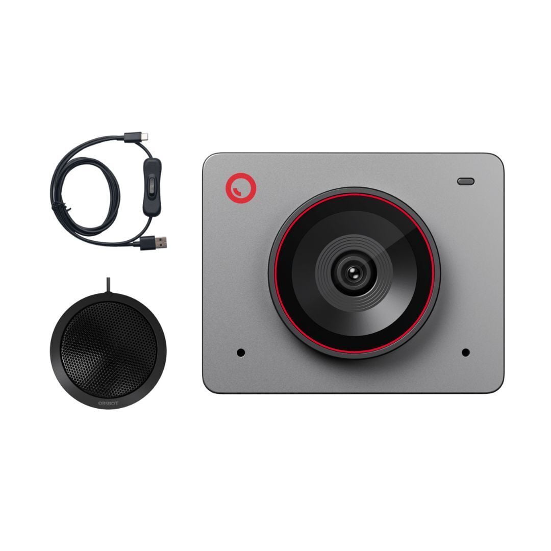 OBSBOT - Meet 2 Ai-Powered 4K Webcam with Fast Auto Focus, Gesture Control, and Built-In Omnidirectional Microphones (Space Gray) - Serious Techies