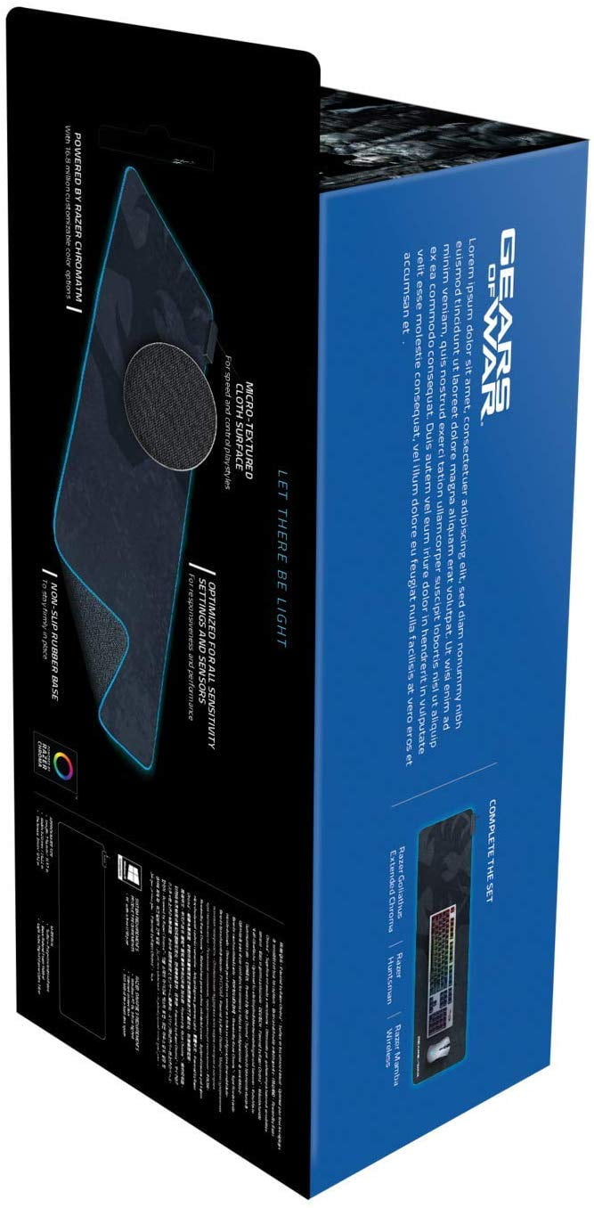 Razer - Goliathus Extended Chroma Gears 5 Edition Gaming Mouse Mat - Non-Slip Base - Serious Techies