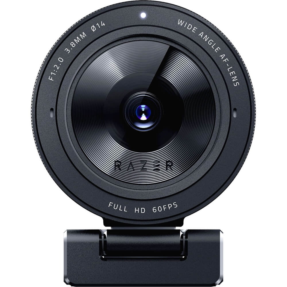 Razer - Kiyo Pro Streaming Webcam, Full HD 1080P 60FPS, Adaptive Light Sensor, Hdr-Enabled, Wide-Angle Lens, Black