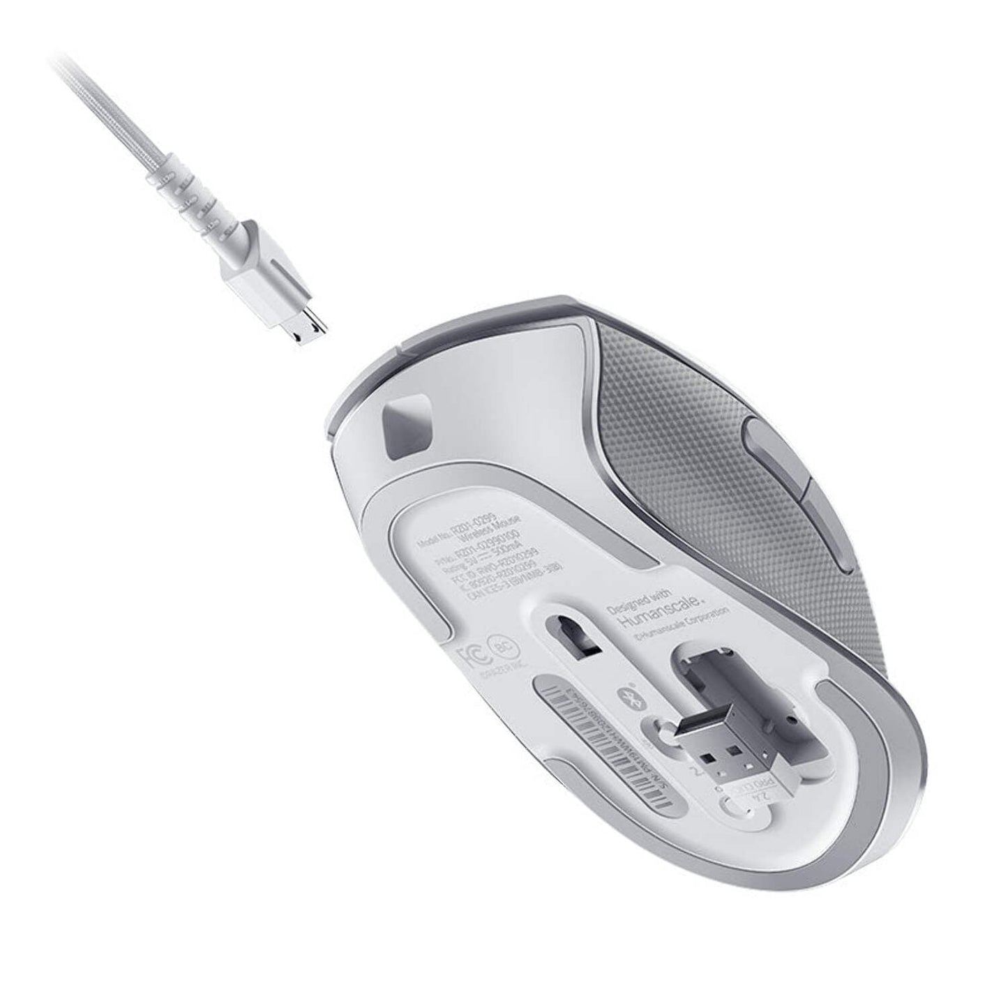 Ablenet Razer Pro Click Ergonomic Humanscale Mouse, White - Serious Techies