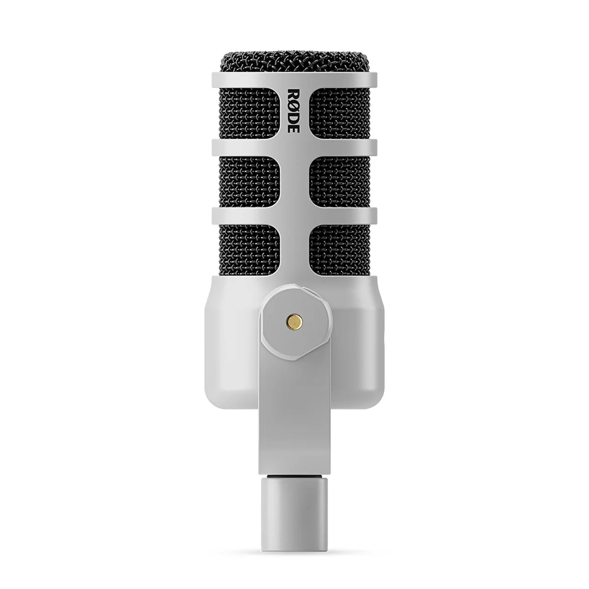 RODE - PodMic Dynamic Cardioid Broadcast USB and XLR Microphone, White - Serious Techies