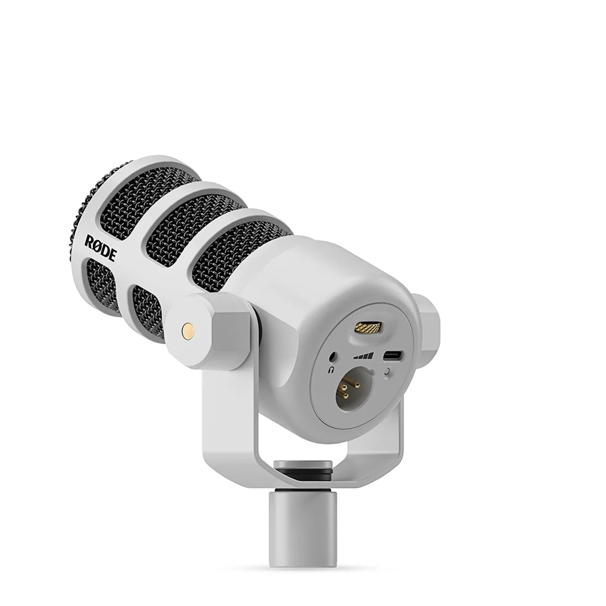 RODE - PodMic Dynamic Cardioid Broadcast USB and XLR Microphone, White - Serious Techies