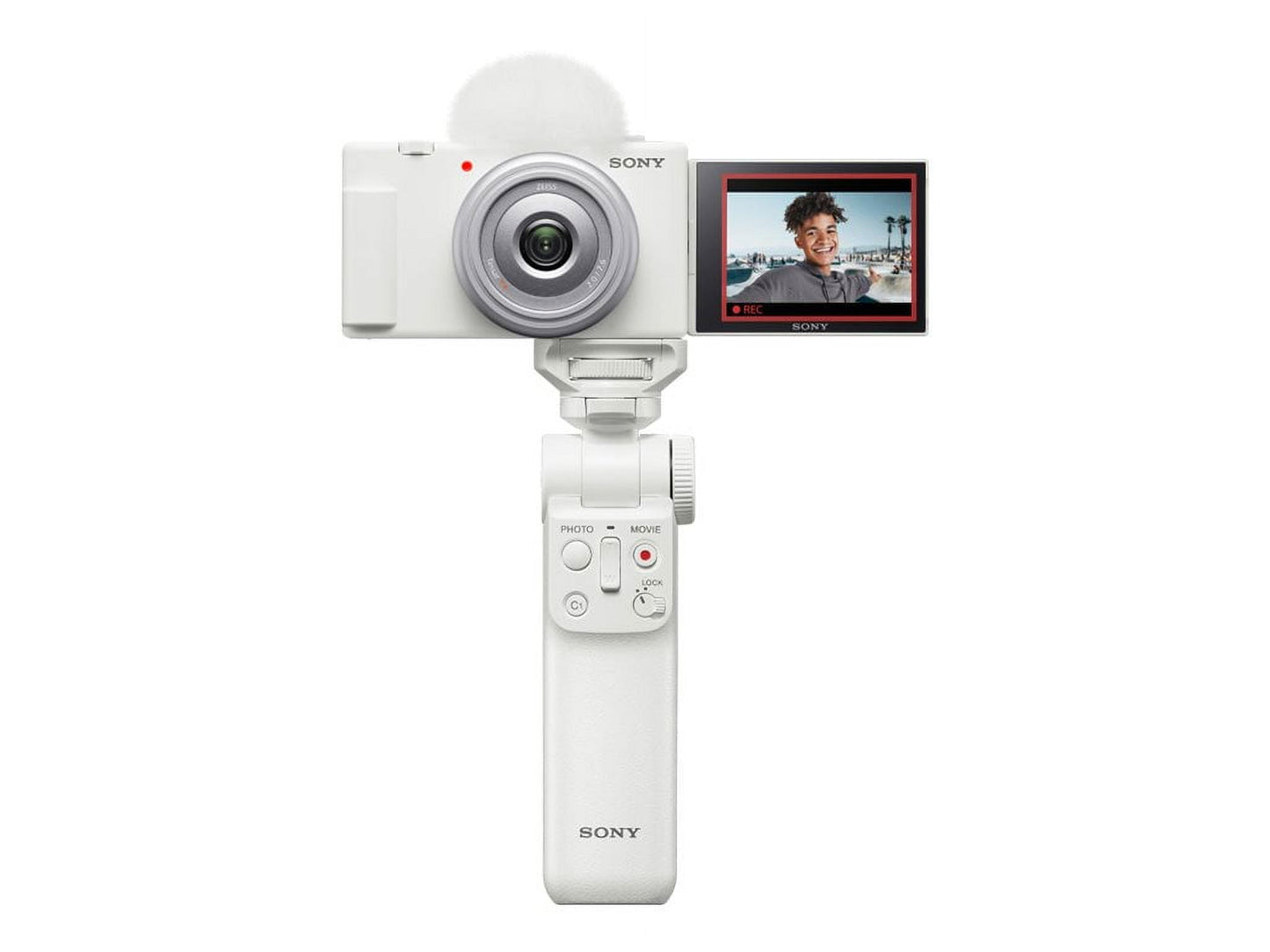 Sony - ZV-1F - Digital Camera - Compact - 20.1 MP - 4K / 30 Fps - ZEISS - Wi-Fi, Bluetooth - White - Serious Techies