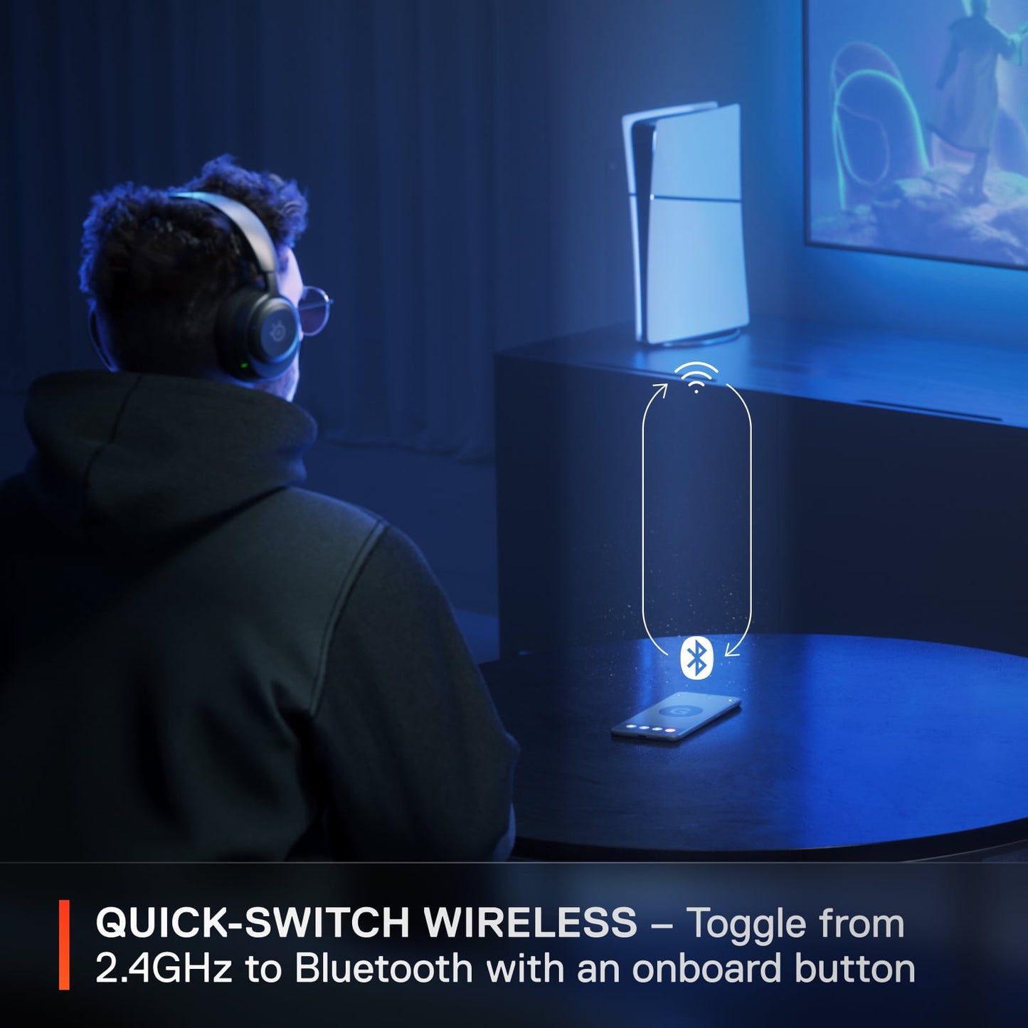 SteelSeries - Nova 5P Wireless Gaming Headset — PS5, PS4, PC, Nintendo Switch, Mobile - Black - Serious Techies
