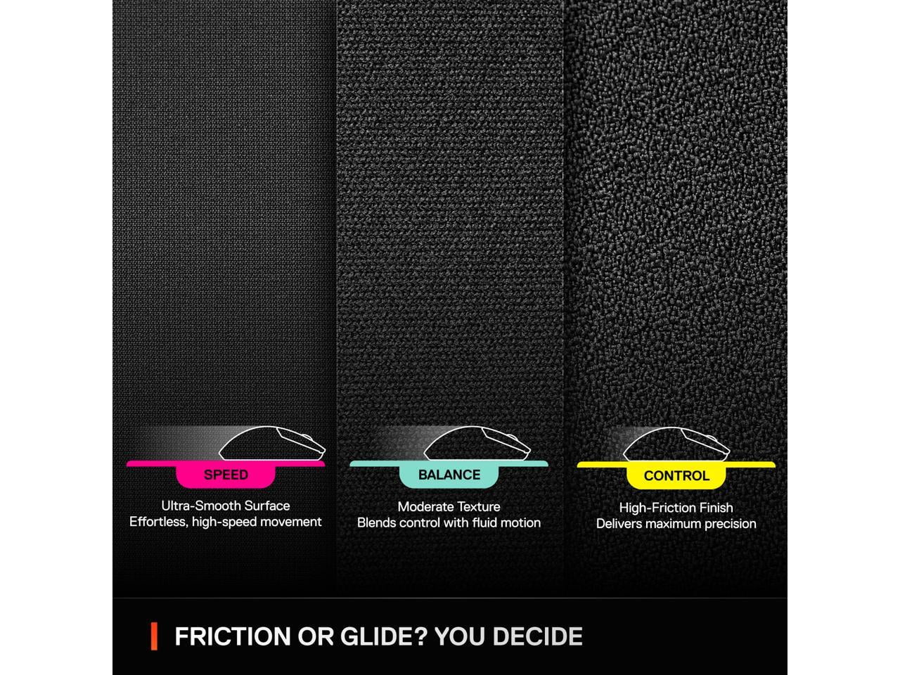 SteelSeries - Qck Performance Speed - Mouse Pad - Size XL 35" x 15"- Black - Serious Techies