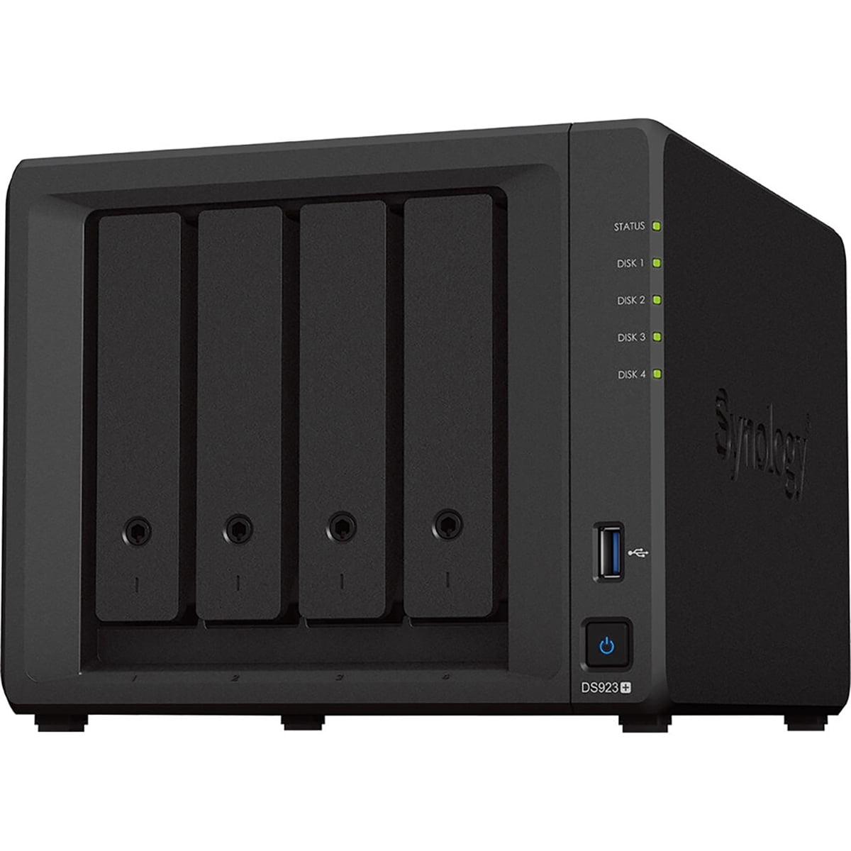 Synology - Diskstation DS923+ 4-Bay NAS Enclosure, Bundle with 4X Ironwolf 4TB SATA III 3.5" 5400 RPM Internal NAS Hard Drive - Serious Techies