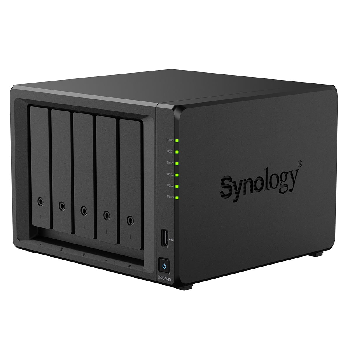Synology - DS1522+ 5-Bay NAS Enclosure, Diskless with 5X Ironwolf 12TB SATA III 3.5" Internal NAS Hard Drive, 7200 RPM - Serious Techies